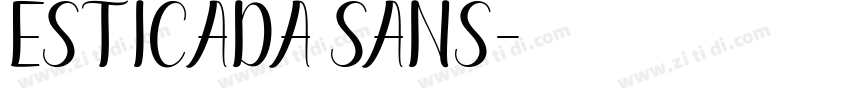 Esticada Sans字体转换